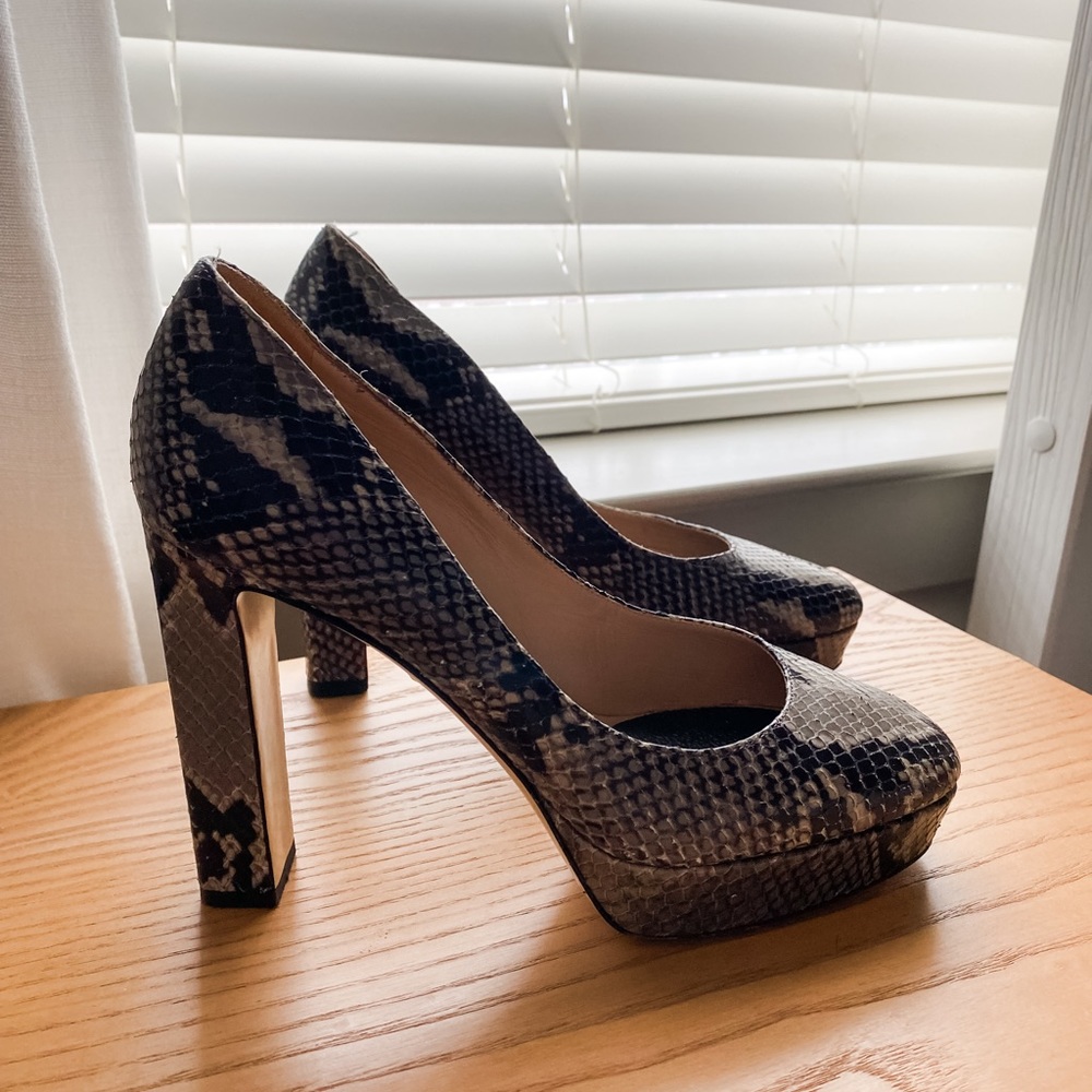 DVF Snake Heels